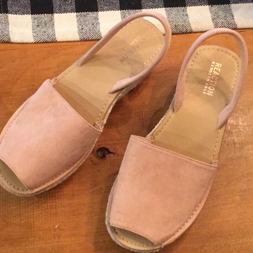 Kenneth Cole Reaction Pink Espadrille Sandals